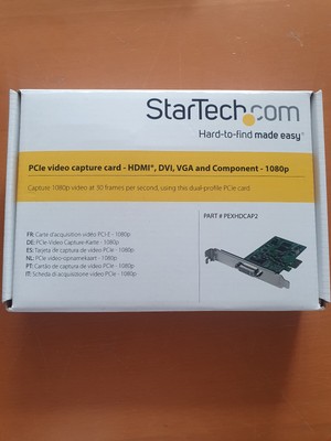 StarTech.com PCIe Video Capture Card - HDMI / DVI / VGA / Component - 1080p - Ga