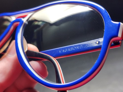 Vintage B&L Ray Ban Bausch & Lomb Red/White/Blue 58mm Vagabond Gray Changeables - Picture 5 of 14