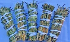 Organic Mugwort(Black Sage)Smudge Stick 4” Long 5 pack Free Shipping