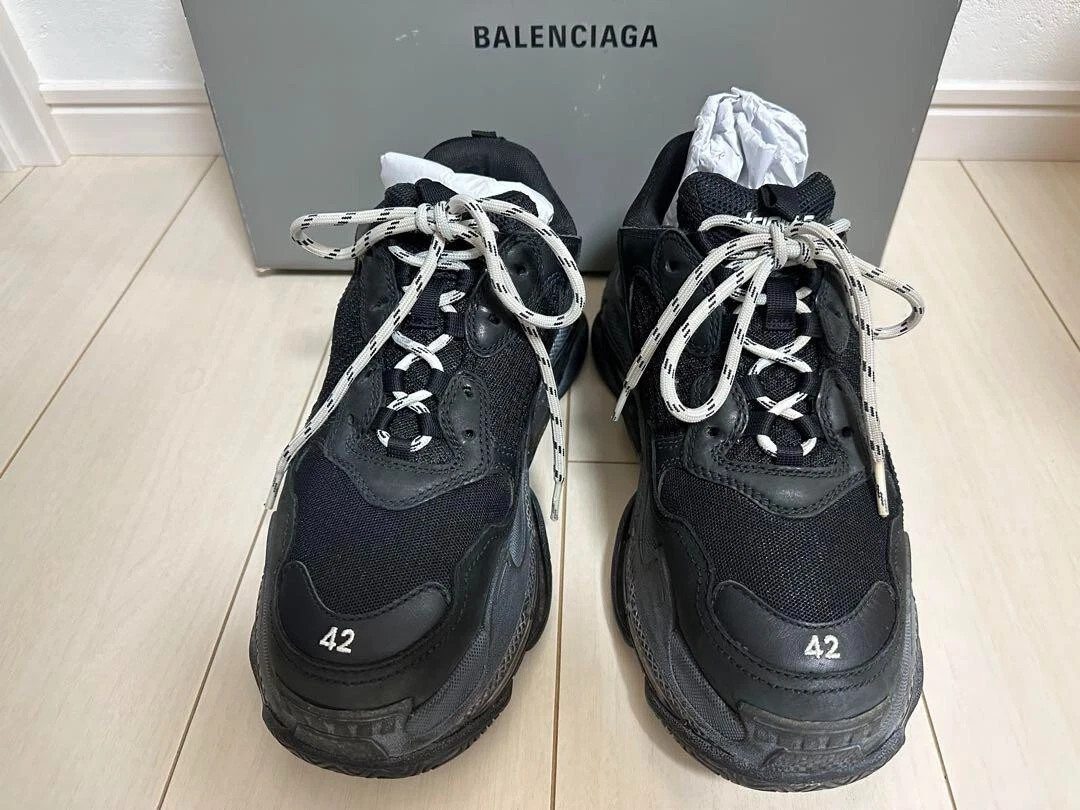 Triple s trainers Balenciaga Black size 38 EU in Rubber  30788343