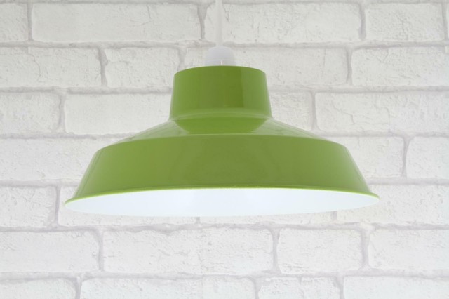 Green 12 Retro Small Metal Coolie Lampshade Ceiling Light Shade