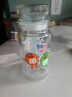 Vintage M & M 1984 Los Angeles USA Olympic Games Glass Jar Canister Container  — photo 1