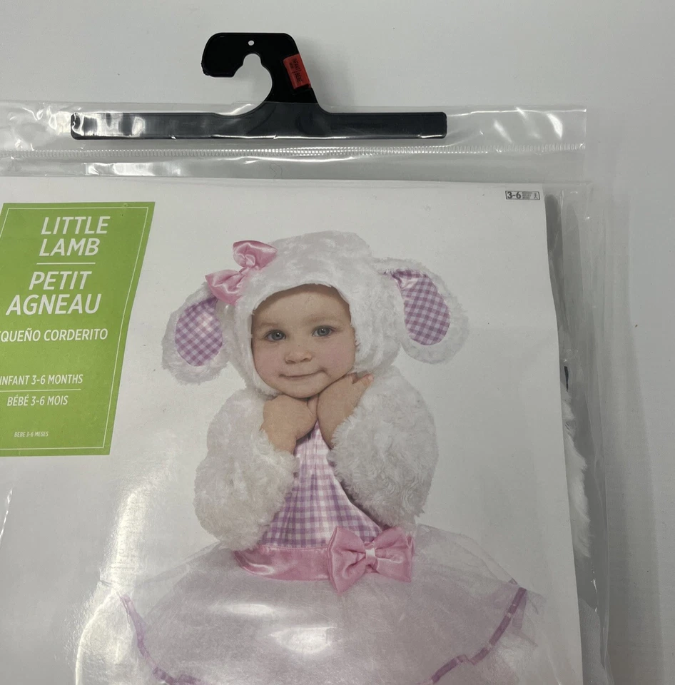 Disfraz Corderito Niñas Bebé/Niño 3-6 Meses Halloween/Pascua Foto 3 de 4