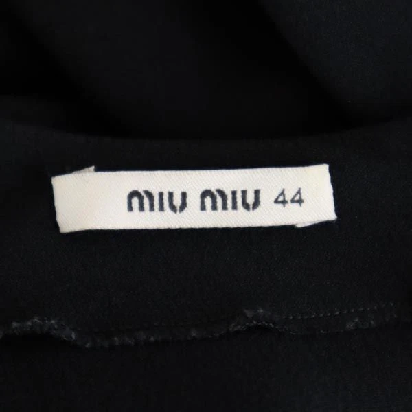 MIU MIU MIUMIU senza manica pezzo unico 44 serie nera donna