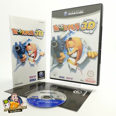 Nintendo Gamecube Spiel '' Worms 3D '' DE Erstauflage NOE | OVP * sehr gut