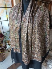 KASHMIR CREWEL all EMBROIDERED Tilla Zari Work stole SHAWL 9 DESIGN CHOICE
