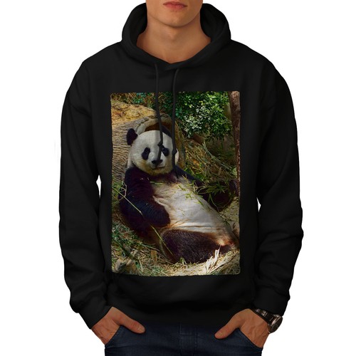 Sudadera con capucha para hombre Foto Lindo Panda wellcoda, animal Informal  Con capucha Sudadera | eBay
