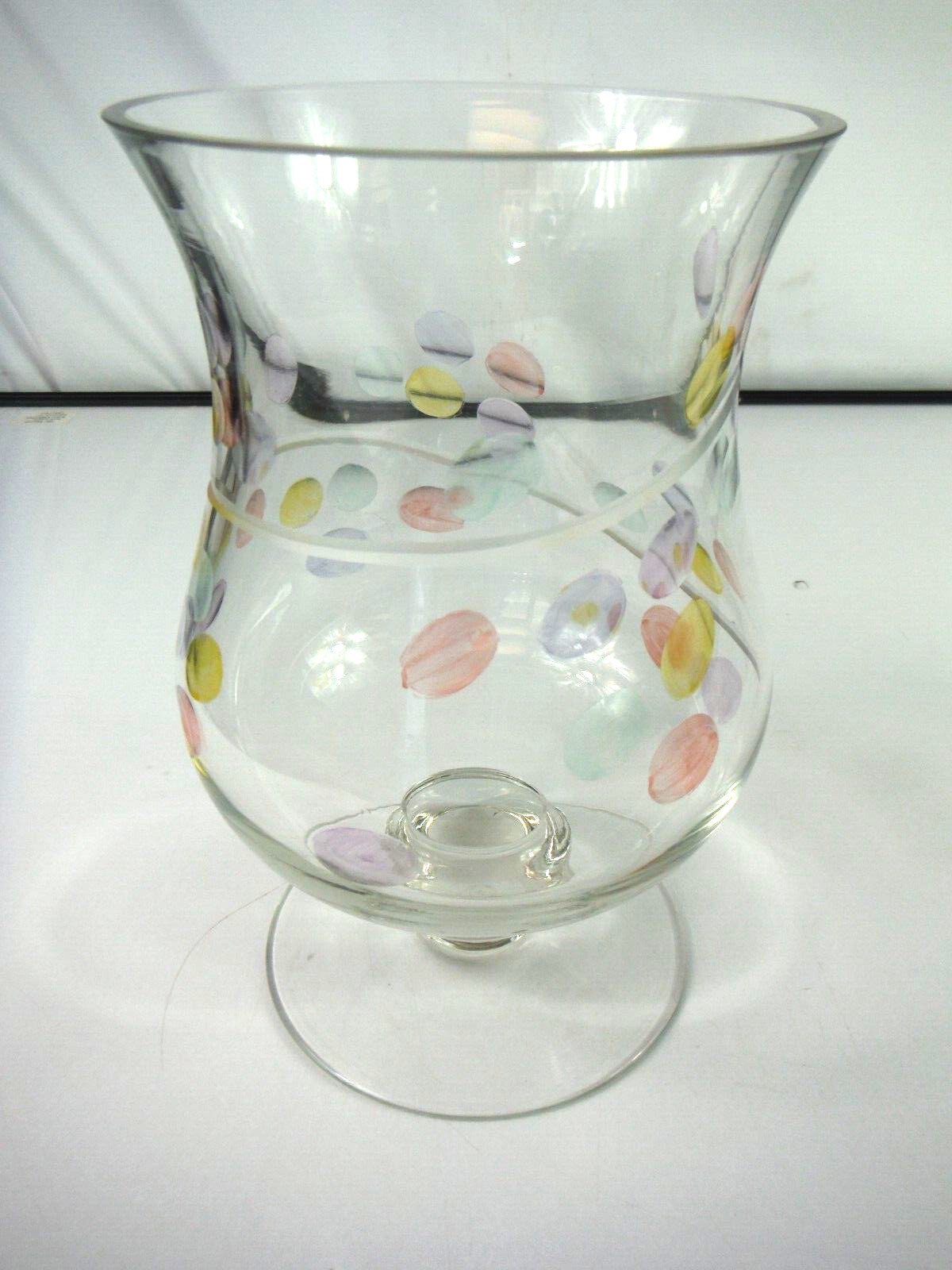 Partylite Bubble Vase Candle Holder Great Condition 8.5 X 6 Inches