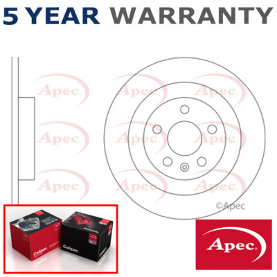 Apec Rear 1x Brake Disc Fits Volvo V90 2016- S90 2016- V60 2018- 1.9 2.0 D