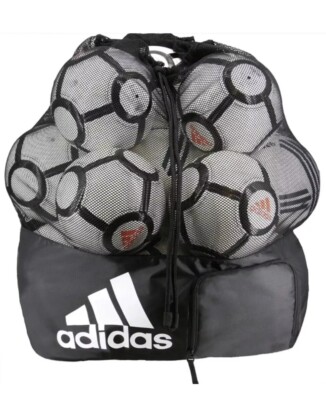 Adidas Stadium Ball Bag Padded Back Black & White New w/Tag