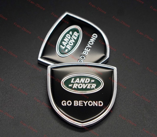 2x Metal Car Window Emblems Side Fender Badge Rear Decals Logo For LAND