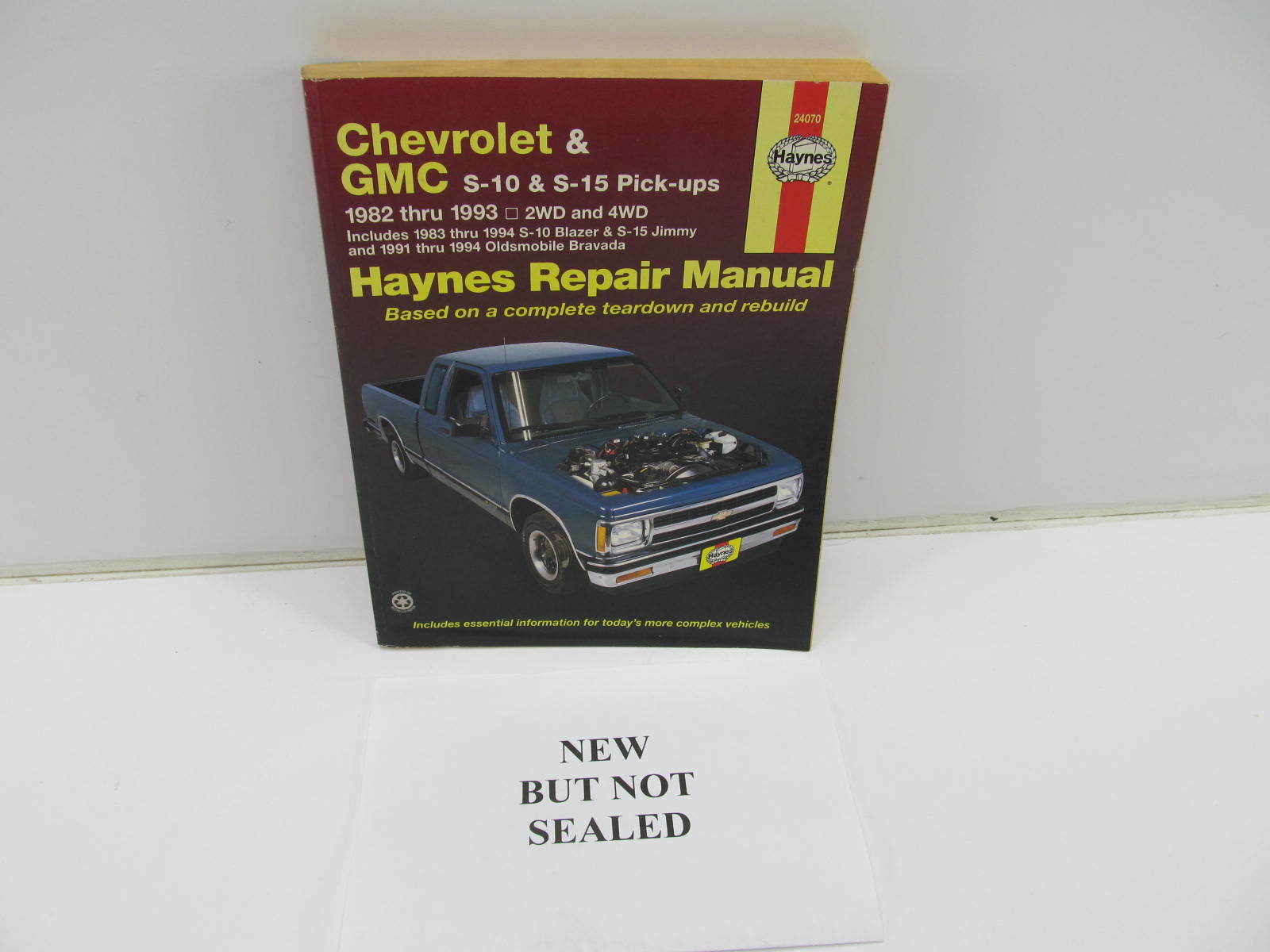 Haynes Chevrolet S10 Pick up GMC S15 Truck 1982 Thru 1993 Repair Manual |  eBay