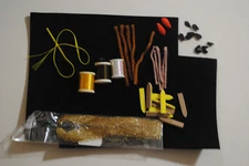 Fish Fly Tying Materials-- Foam Rubber Legs Bodies Flash Thread Tinsel Dubbing