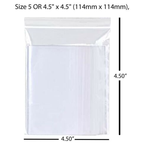 Self Resealable Bags Polythene Grip Seal Bags Clear Poly Plastic Zip Lock - Picture 8 of 13