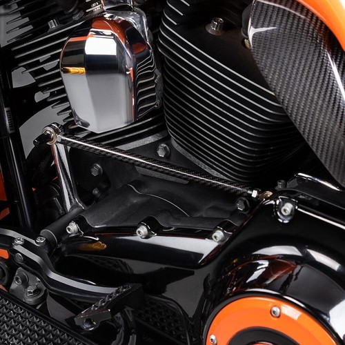 Vínculo de cambio ajustable de fibra de carbono Black Axion para Harley Davidson y Softail - Imagen 6 de 11