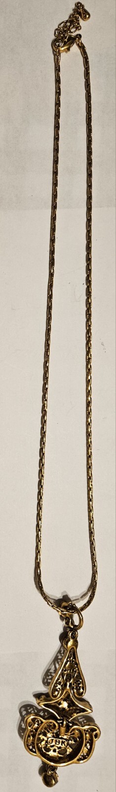 Camrose & Kross Jacqueline Jackie Kennedy Necklace/Pendant JBK 18" chain RARE!