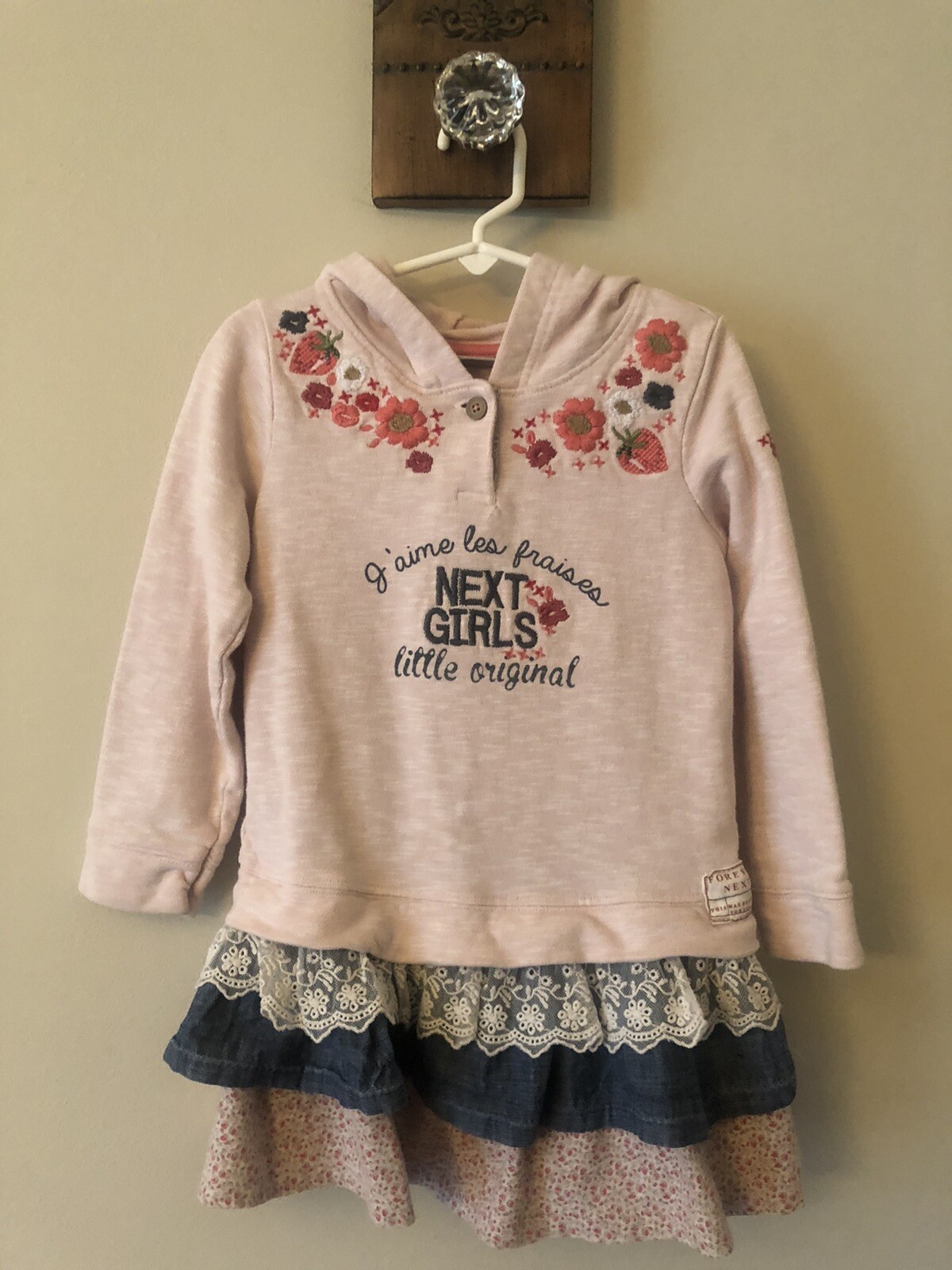 I Love Next Girls Pink Long Sleeve 
