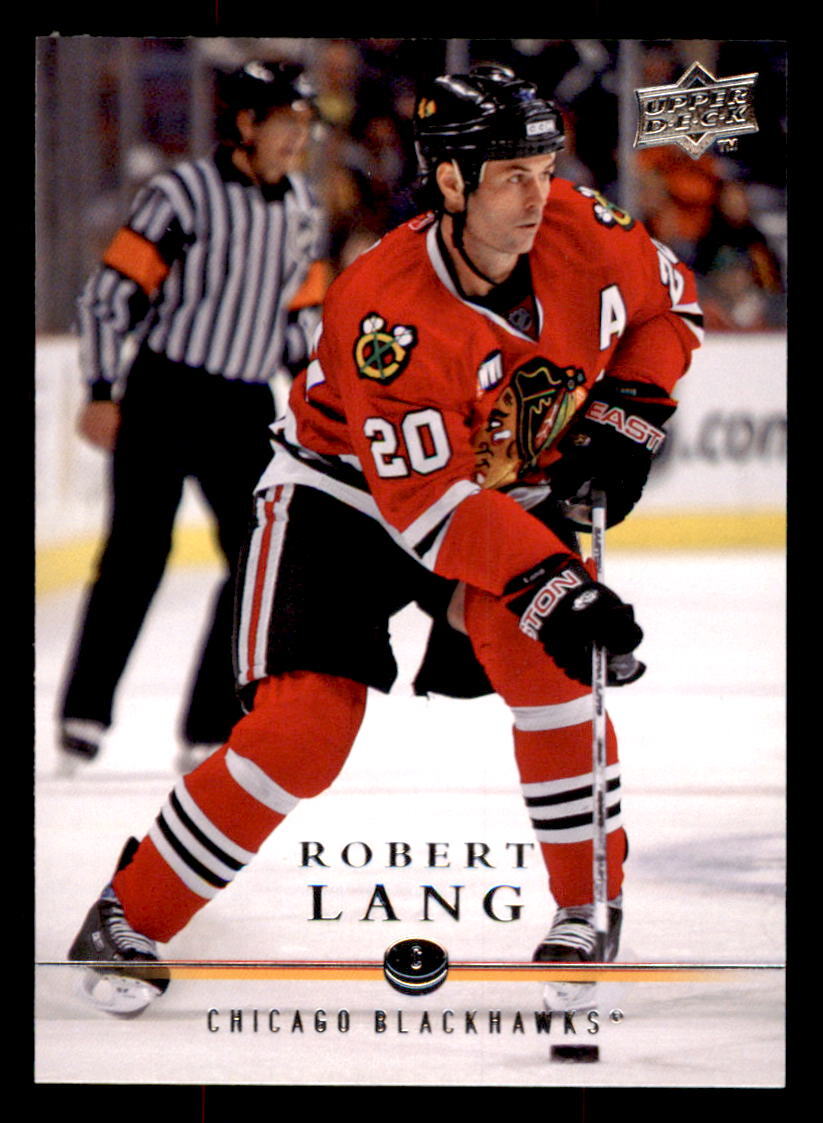 2008-09 Upper Deck #161 Robert Lang Chicago Blackhawks