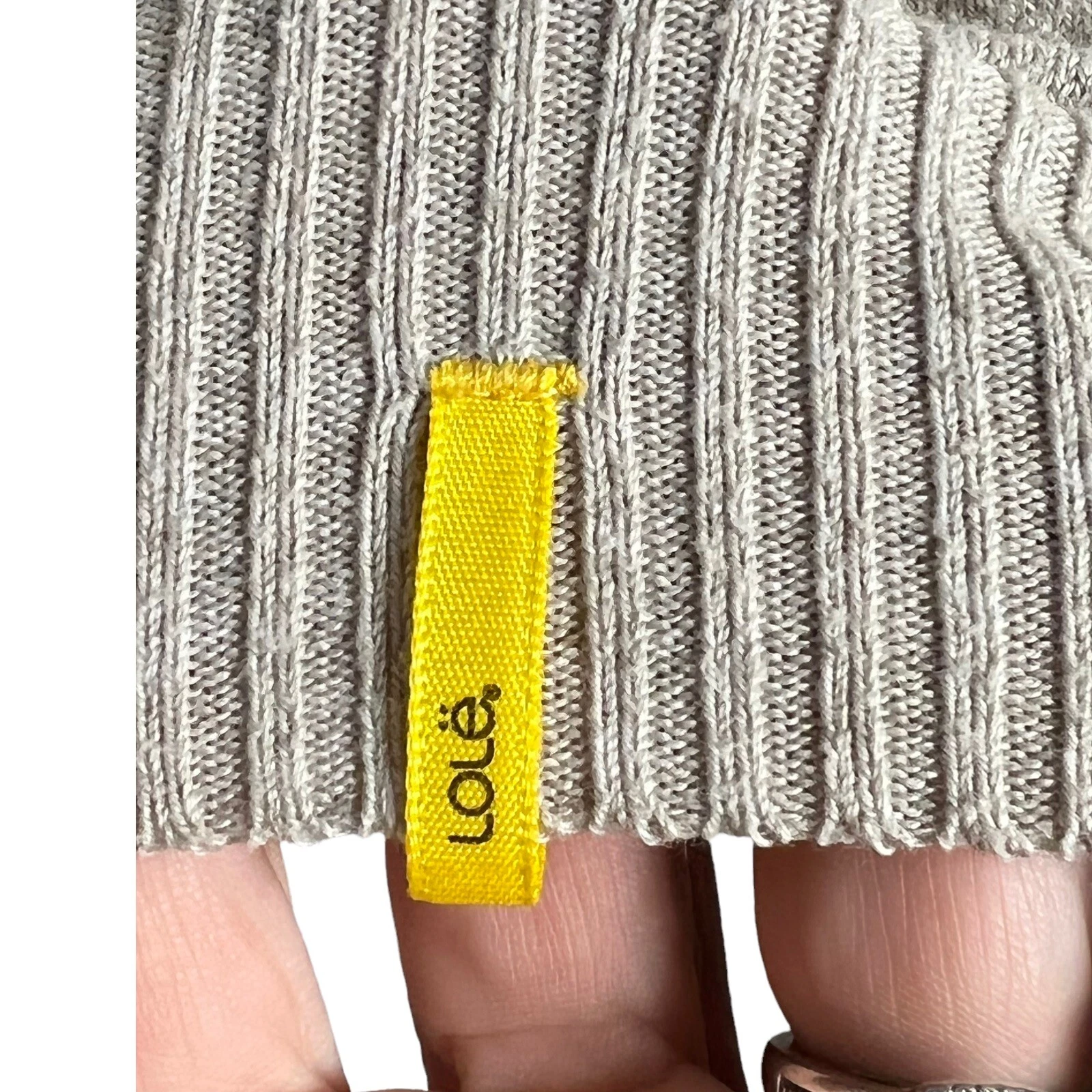 lole v neck long sleeve recycled polyester pullover sweater