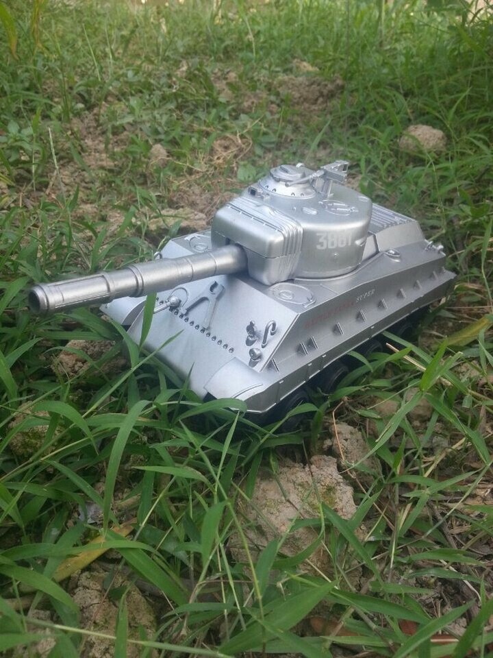 RC TANK RADIO REMOTE CONTROL BB TANK BB BULLETS SHOOTING 130 GREEN
