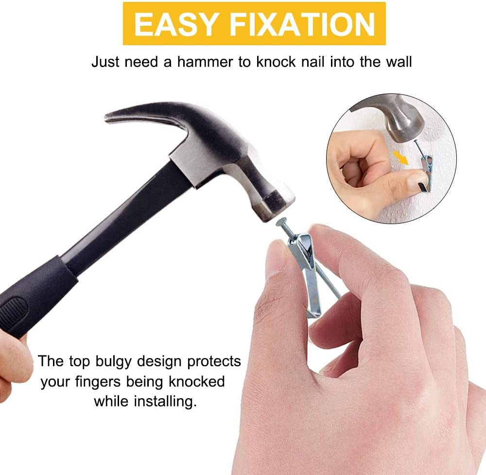 "Professional Picture Hanging Kit 100Pcs Picture Hangers with Nails