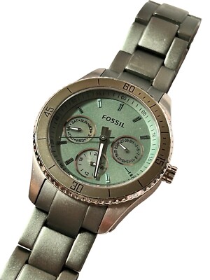 FOSSIL Stella Multi-Function Green Aluminum Ladies Watch Item No. ES3039