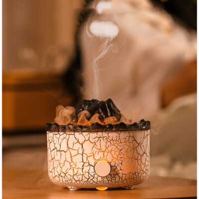 New Creative Volcano Humidifier Aromatherapy Machine Spray Jellyfish Air Flame H