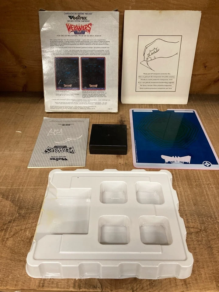 WEBWARP (1983) Vectrex Arcade System Cartridge Complete w/Box, Manual, Overlay - Image 3 of 4