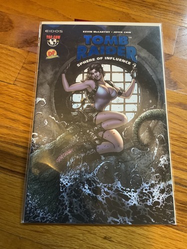 TOMB RAIDER SPHERE OF INFLUENCE #1 2004 IMAGE DYNAMIC FORCES BLUE FOIL VARIANT - 第 1/2 張圖片
