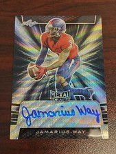 2019 Leaf Metal Wave Black Jamarius Way South Alabama WR Rookie Auto #'d 7/7