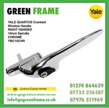 Yale Quartus UPVC Window Handles 10mm Spindle Chrome Right Hand YBC10CHR