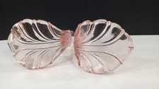 Vintage Pink Depression Glass Pair of Curtain Tie Backs - No Brackets