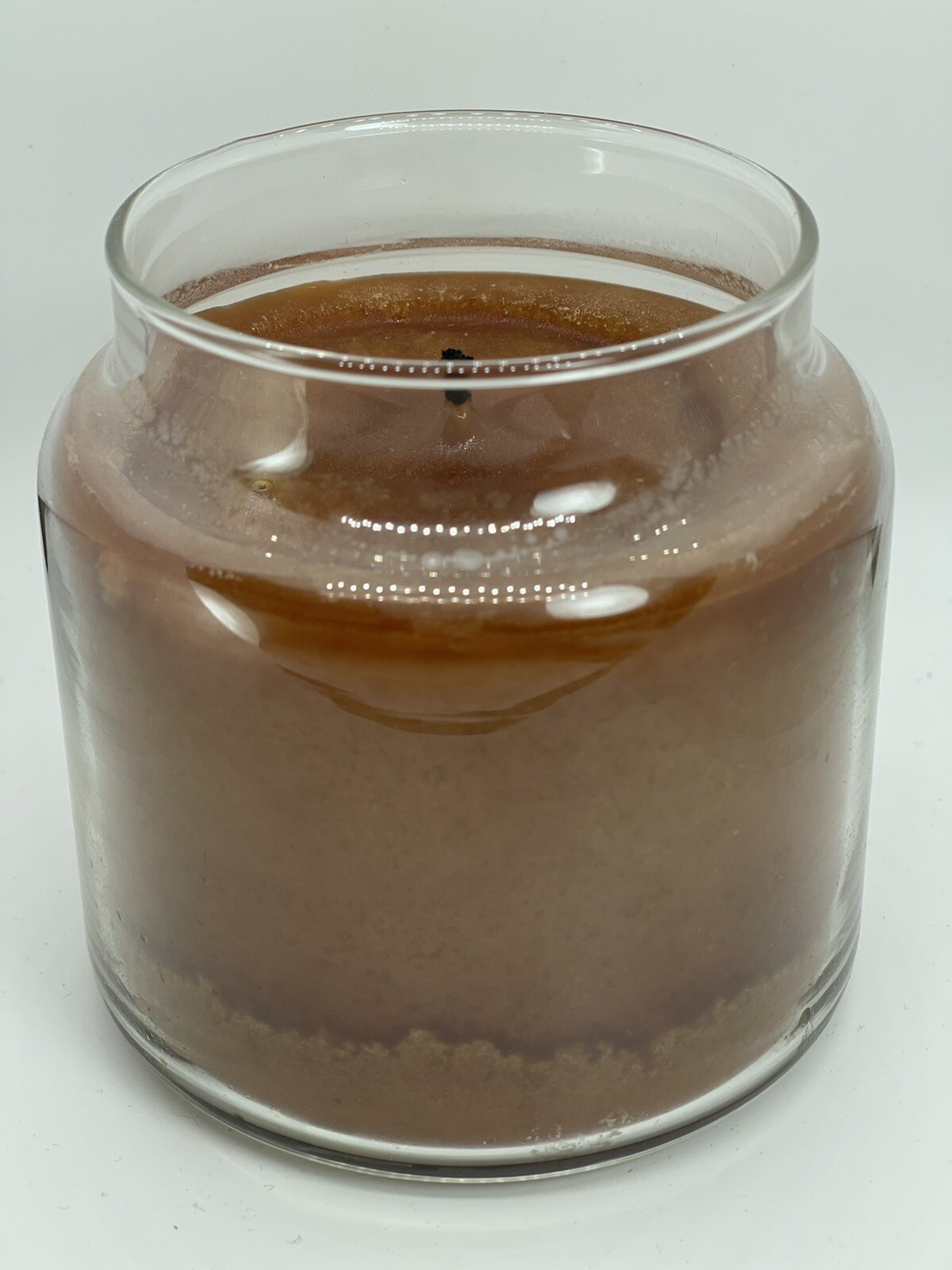 Used Yankee Candle Salted Caramel ORIGINAL Medium Jar Candle