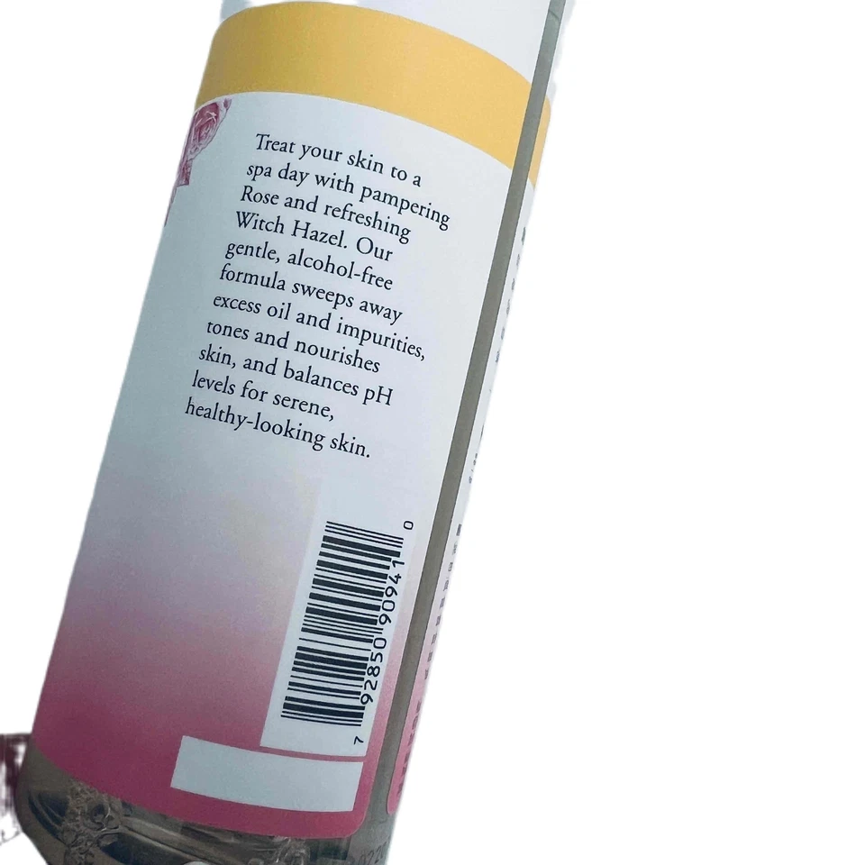Tónico hidratante Burt's Bees con hamamelis y rosa sin alcohol 12 fl oz NUEVO Foto 4 de 4