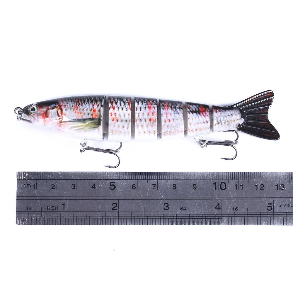 1pcs 6Segment Multi Jointed Fishing Lures Fishing Bait Crankbait Hooks