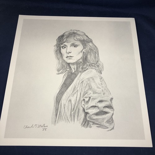 Star Trek The Next Generation Crew 5 Drawing Prints Charles Stidham Picard Data - Picture 14 of 18