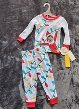 NWT original elf on the shelf Christmas Toddler boy/ girl Snug Fit Pajama Set 4t