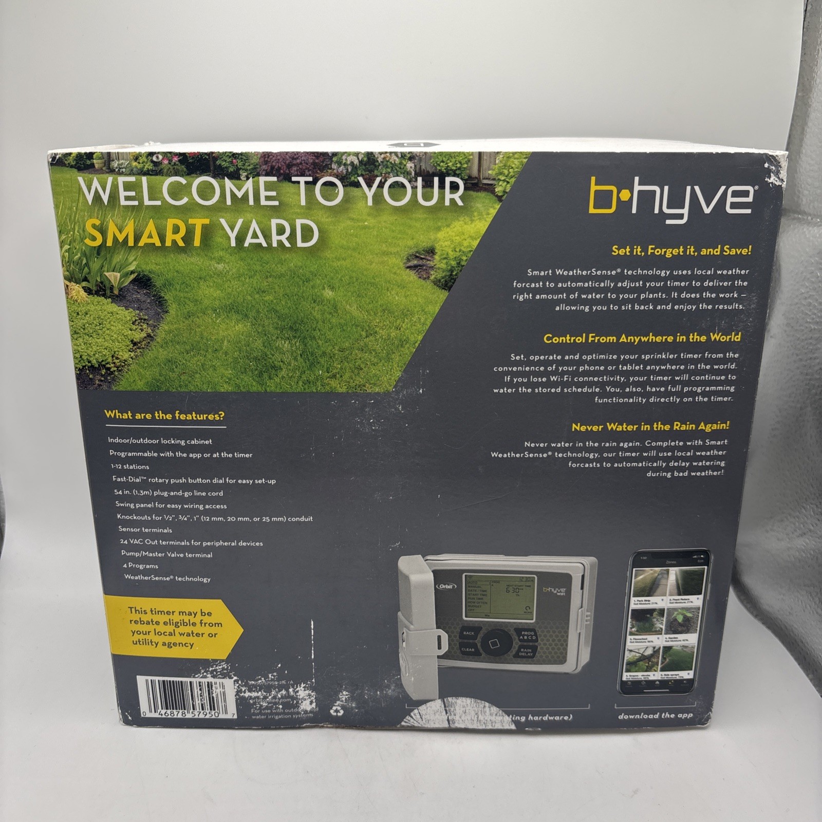 Orbit 57950 B-Hyve Smart 12-Station WiFi Sprinkler Controller – See Description