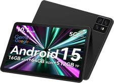 Tablet, 10.1 Inch Android 15 Tablets with Octa-Core, 16GB RAM + 64GB ROM 512GB T