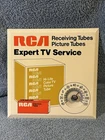 Rare Vintage Permanent Sign Co. RCA Tin  "TV Service" Sign with Thermometer New