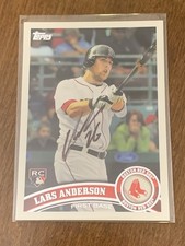 Lars Anderson Autographed 2011 Topps #254 Rookie Card RC - Boston Red Sox - Auto. rookie card picture