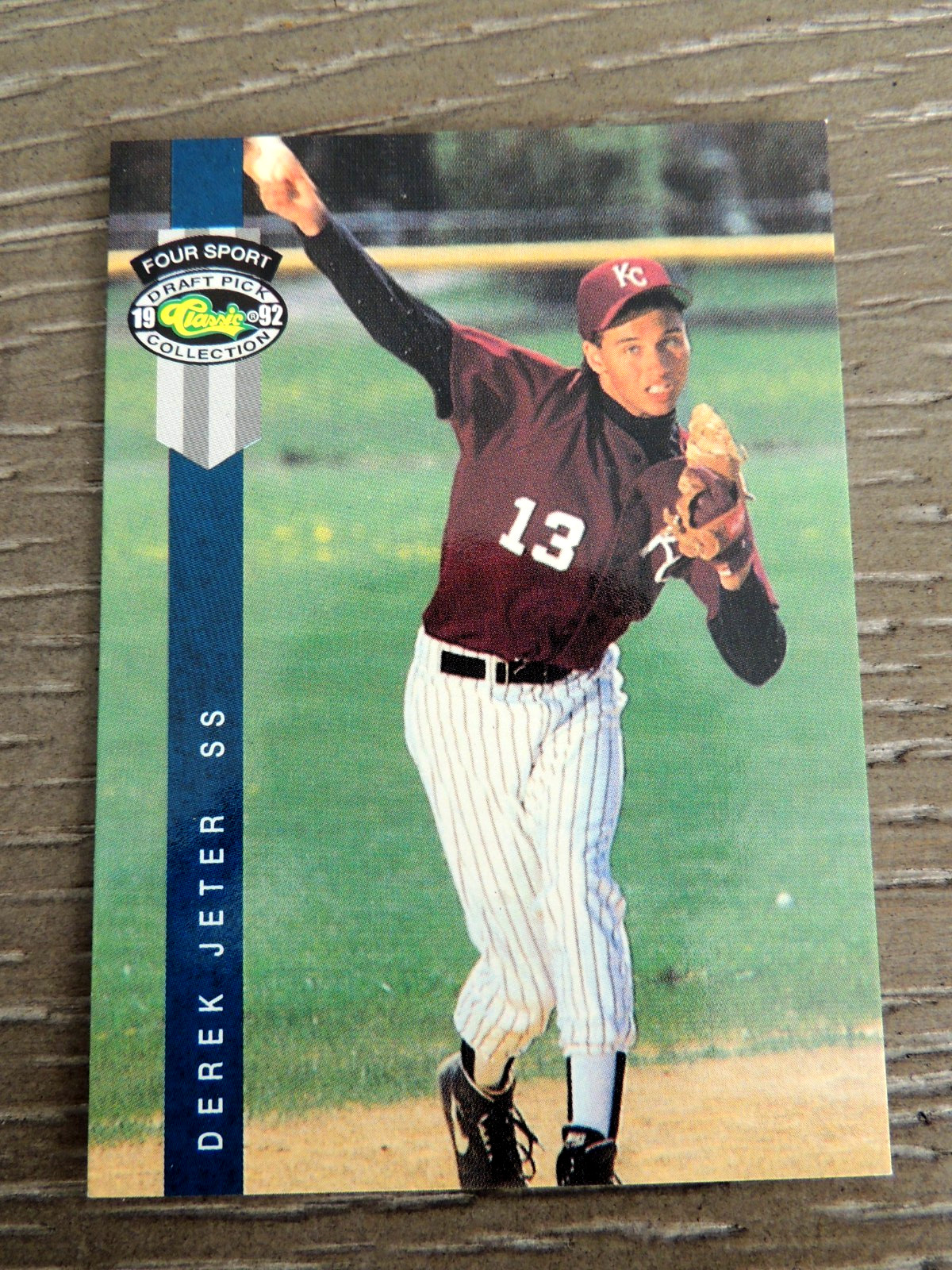 DEREK JETER 1992 CLASSIC 4 SPORT DRAFT PICKS #231  ROOKIE   N.Y. YANKEES HOF
