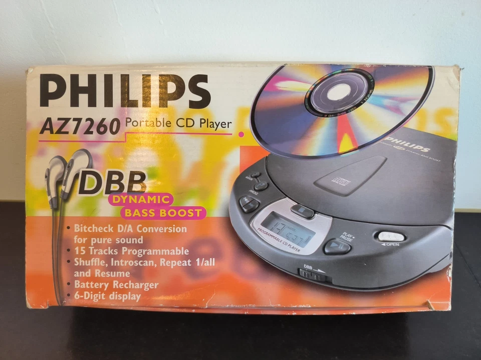 Lecteur Cd Portable Philips Az 7260 Testé Ok