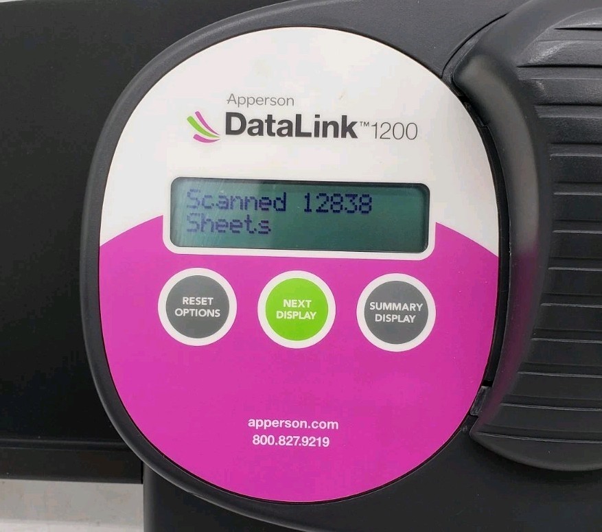 APPERSON DATALINK 1200 TEST SCORING SCANNER W/ POWER ADAPTOR (12838