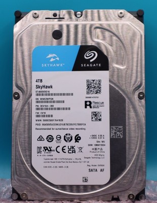 Seagate SkyHawk 4TB ST4000VX016 3,5'' HDD - 6924 Betriebsstunden - 24/7 NAS CMR