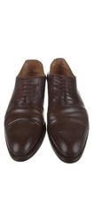 Gucci Mens Brown Leather Pointed Toe Lace Up Oxford Shoes Size 11 With Box