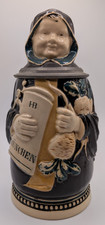 J Reinemann Lidded Bear Stein Munchner Kindl Munich Germany