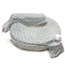 Deluxe Nursing Pillow w/ Slipcover Adjustable Breastfeeding Support Grey