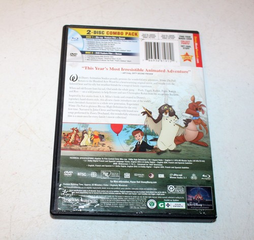 Winnie the Pooh (Blu-ray/DVD, 2011, 2-Disc Set) with Pin The Tail on Eeyore - Picture 2 of 2