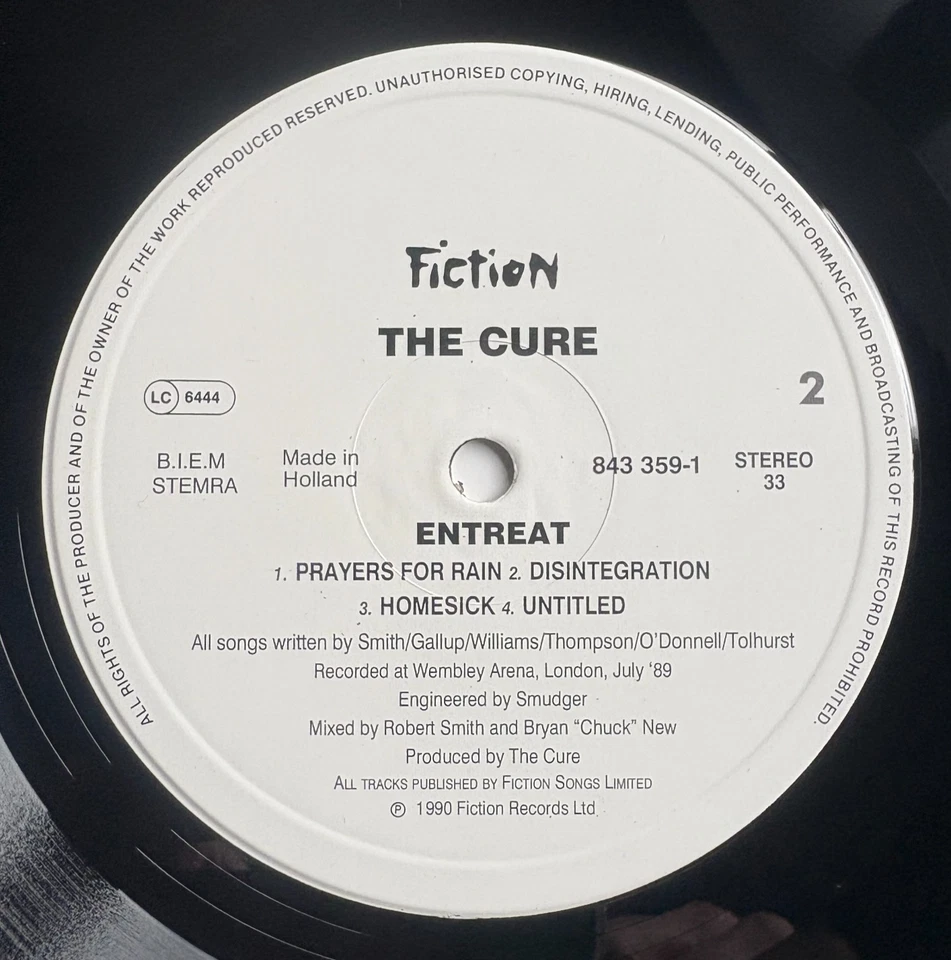 The Cure ENTREAT | excellent (L1408) - Bild 4 von 4